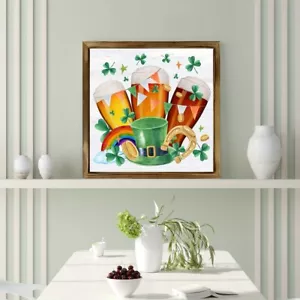 1PC St. Patrick's Day Decorative Wooden Board Tabletop & Shelf Ornament - Picture 1 of 8