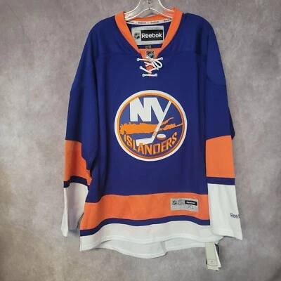 NWT Reebok Premier NHL New York Islanders Blue Hockey Jersey Mens XL $135 Sewn - Image 1 of 4