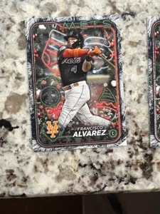 2024 TOPPS HOLIDAY HOLIDAY TREE CARD NEW YORK METS FRANCISCO ALVAREZ #H184 - Picture 1 of 1
