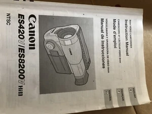 Canon-ES 420 V-- ES8200V  Camcorder Tested ² with accs. see pics. - Picture 1 of 7