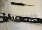 BMW Genuine Leather Keychain Car Key Chain Ring Fob Holder For BMW NEW