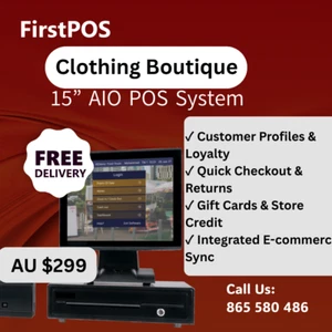 POS System for Clothing Boutiques – Touchscreen Terminal, Inventory Management - Picture 1 of 8