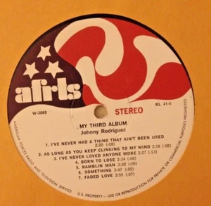 RADIO SHOW: RL41-4 RED WHITE & BLUE (GRASS) & JOHNNY RODRIGUEZ 'MY THIRD ALBUM' - Picture 1 of 2