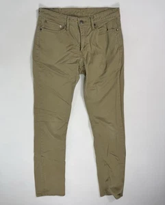 Pantalones de mezclilla Levis para hombre 32x34 (32x33) beige 511 calce ceñido elástico viaje trabajo - Imagen 1 de 12