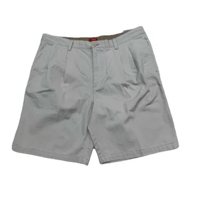 Pantaloncini uomo casual IZOD lavaggio morbido outdoor nuovi con etichette taglia 40 cuciture interne 9,5” beige marrone - Foto 1 di 10