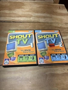 Shout about TV Disc 1 & 2 The DVD Party Game! - 2005 - Hasbro - Picture 1 of 11