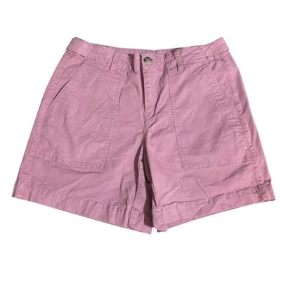 Cabi Shorts 6 Paperback Mauve Purple 6423 Cotton Utility Shorts Cargo Pockets - Image 1 of 4