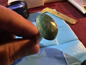 * Beeindruckender 21,2 ct. 100% natürlicher facettierter grüner brasilianischer Smaragd 22x16x7 mm - Bild 1 von 20