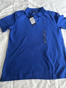 Tommy Hilfiger Kids Boy’s Short Sleeve Embroidered Logo Polo Top L 12/14 NWT - Picture 1 of 4