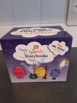 Mr Men & Little Miss The Glitter Box 18 Sparkly Storybooks Book Box Set No Toy Foto 1 de 4