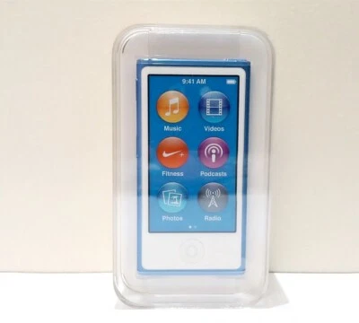 New Apple iPod Nano 7th Blue (16GB) Sealed Retail Box - Image 1 of 4