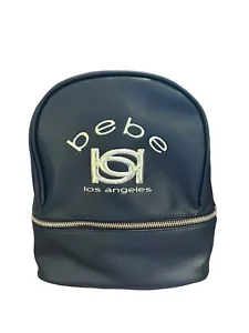 Bebe Black Mini Rucksack Kayla kleiner Rucksack mit goldfarbener Hardware - Bild 1 von 5