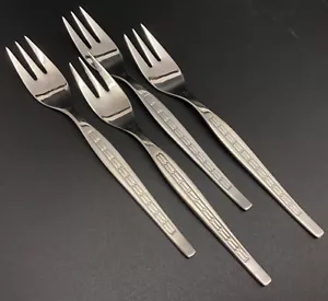Remalux Set of 4 Stainless Steel 6-1/8" Pie Dessert Pastry Forks (RF894) - Picture 1 of 4