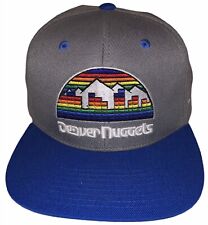 ZEPHYR Denver Nuggets The City 2 Tone Snapback Hat (OSFA, Grey/Blue)