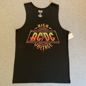 Canotta AC/DC alta tensione uomo piccola nera senza maniche - Foto 1 di 6