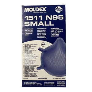Moldex 1511 N95 Particulate Respirator Surgical Masks CASE (8 Boxes of 20) Small - Picture 1 of 7