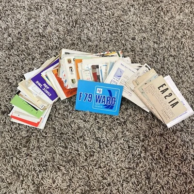 Vintage 300 QSL Card Ham Radio Postcard Lot 1970-1980 All Around The World - Image 1 of 2