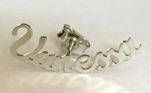 MONO OHRRING SILBER 925 VANESSA EINZELN MIT NAMEN - Bild 1 von 1