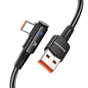 Essager 90 Degree USB C Cable 100W 7A PD Fast Charge for Huawei 1m 2m - Picture 1 of 14