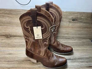 Nuevas BOTAS DE VAQUERO AARIAT Lively Western marrón atrevido talla 8 c ancho para mujer - Imagen 1 de 12