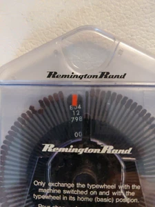 REMINGTON RAND SCHREIBMASCHINE NEU DAISYWHEEL/ PRINTWHEEL SCRIPT 12 804 12 798 - Bild 1 von 3