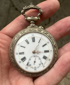 Reloj Bolsillo Mecánico Antiguo Argentino Beaucourt Raro Ancre ¡Funciona Bien! - Imagen 1 de 17