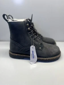 Birkenstock Bryson Shearling Natural Nubuck Leather Boots Graphite Gr. 36 / 5US - Bild 1 von 8
