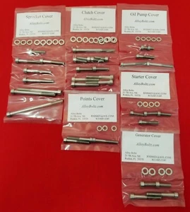 SUZUKI 1972-1977 GT550 GT 550 POLISHED STAINLESS STEEL ENGINE BOLT SCREW KIT SET - Picture 1 of 1