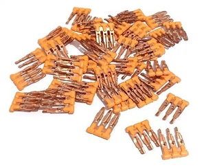 Saltadores de 3 polos DINnectors J2.5 naranja bloque terminal (lote de 51) - Imagen 1 de 1
