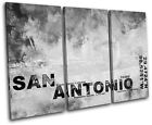 San Antonio Tx City Typography Treble Canvas Wall Art Picture Print Va