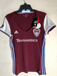 Maglietta Adidas Donna MLS Colorado Rapids Borgogna Team taglia 2XL - Foto 1 di 2