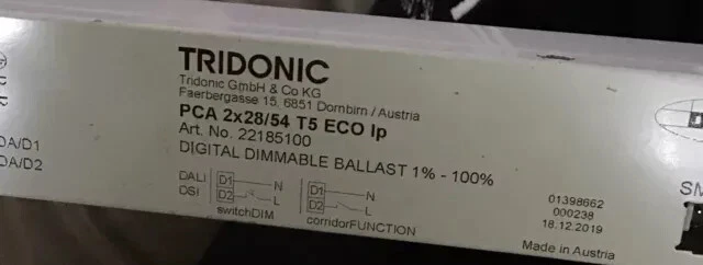 Tridonic Ballast PCA 2x28/54 T5 ECO LP 22185100