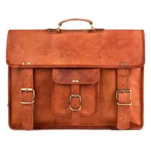 Bolso de cuero vintage portátil auténtico maletín bandolera hombre... - Imagen 1 de 4
