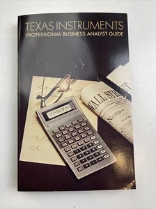 Texas Instruments Professional Business Analysts Guide BA-55 Manual - Picture 1 of 8