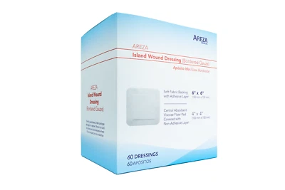 Island Wound Dressing (Bordered Gauze) 6" x 6"  Sterile (60 Per Box) - Image 1 of 4