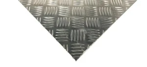 Alu Riffelblech Tränenblech Quintett Duett 5/6,5mm Zuschnitt Abverkauf - Bild 1 von 3