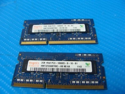 MacBook Pro 15" A1286 Late 2011 MD318LL Hynix Memory RAM 4GB 2x2GB pc3-10600s - Image 1 of 3
