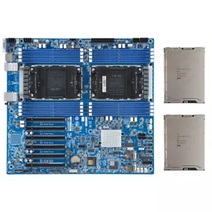 GIGABYTE MS73-HB1 Dual LGA4677 E-ATX motherboard + 2x Intel Xeon 8490H ES CPU - Bild 1 von 4