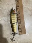 4” injured minnow style wood fishing lure unmarked