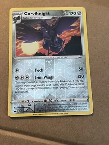 2020 POKEMON - SWORD & SHIELD - CORVIKNIGHT - REVERSE HOLO 135/202 - Picture 1 of 2