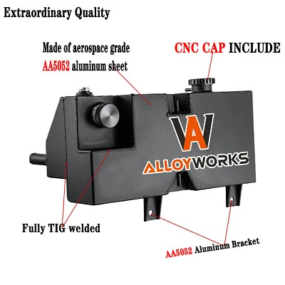 Coolant Reservoir Overflow Tank Fits Peterbilt 357 388 Kenworth T660/T880 T2000 - Image 1 of 4