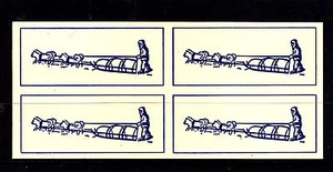 CINDERELLA: ANTARCTIC MAWSON HUSKIES & SLED ESSAY/PROOFS? BLUE ON CREAM... - Bild 1 von 1