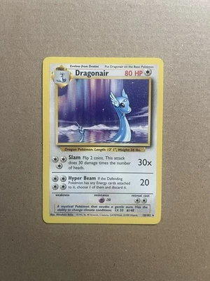Dragonair 18/102 Non Holo Rare Base Set Unlimited 1999 WOTC Pokemon Card NM MINT - Image 1 of 4
