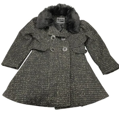 Abrigo de vestir de princesa de tweed negro talla XXS (4/5) para niñas pequeñas Rothschild & Co Foto 1 de 4