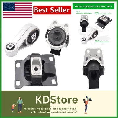 Soportes de motor y transmisión de acero, Ford Focus 2005-2007, kit de repuesto OE Foto 1 de 4