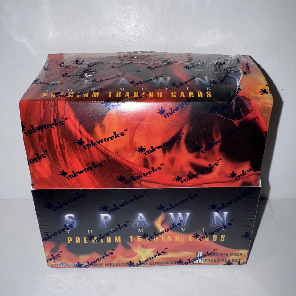 Lote de 28 paquetes sellados de fábrica - 1997 InkWorks Spawn The Movie paquetes de cera sellados Foto 1 de 4