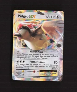 Tarjeta holográfica Pokémon Pidgeot EX 64/108 Evolutions ultra rara casi nueva - Imagen 1 de 10