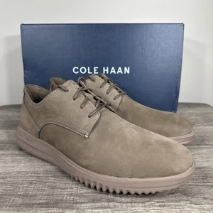 Cole Haan Grand Plain Toe Ox Dress Shoes Men's Brown Nubuck C39619 Size 10 - Picture 1 of 8