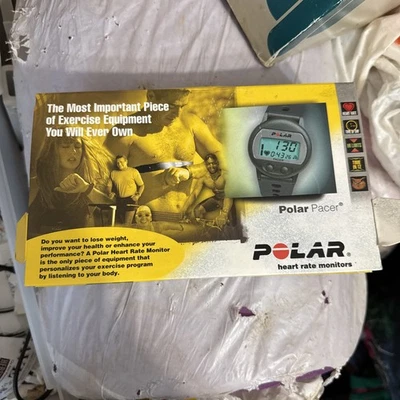 Polar Pacer Fitness Wrist Watch Heart Rate Monitor Water Resistant Needs Battery - Image 1 of 4