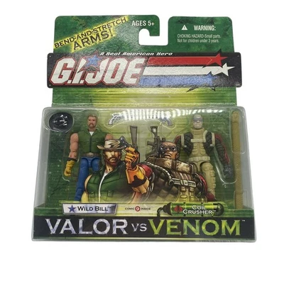 G.I. Joe Valor vs Venom, Wild Bill vs Coil Crusher y cómic 9, brazo de flexión y estiramiento Foto 1 de 4